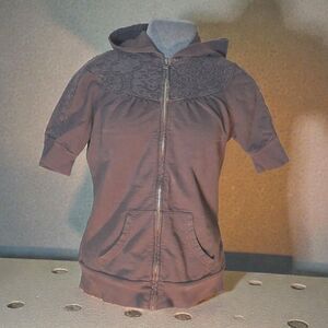 Vintage Whinsy Mossimo Supply Co Shirt, Size M-L, 100%  Cotton, W/ Hood,Boho